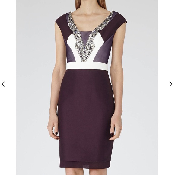 reiss purple dress